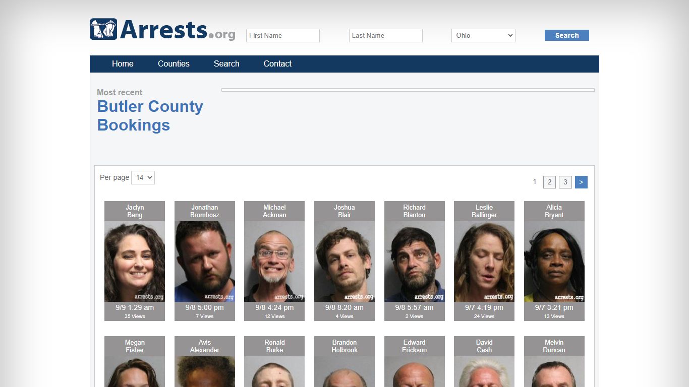 Butler County Arrests and Inmate Search